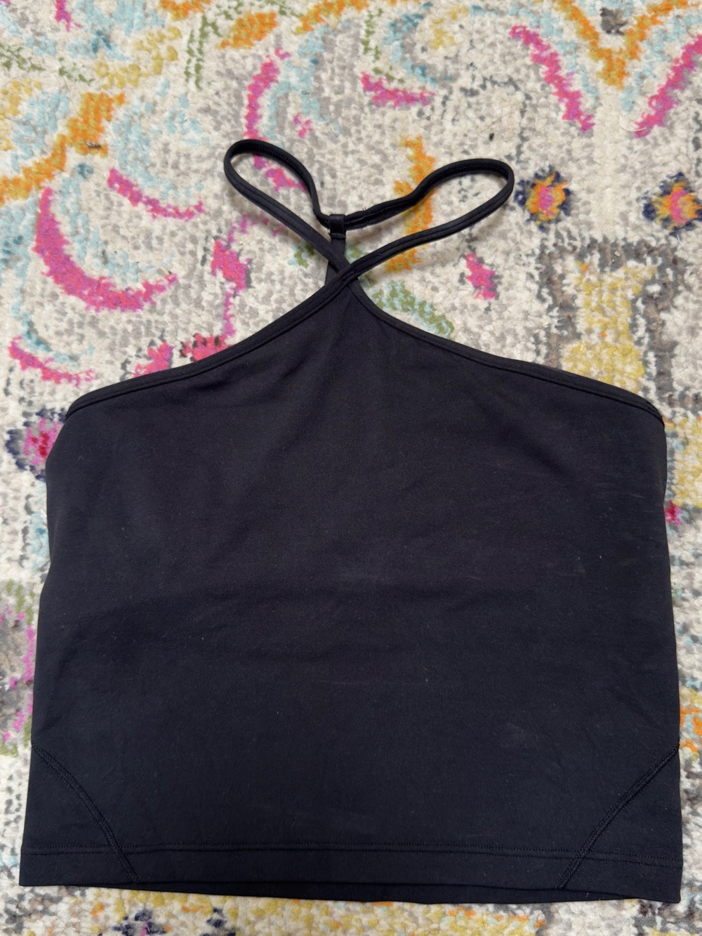 Lululemon Black Halter Crop Top size 4 - Picture 3 of 4